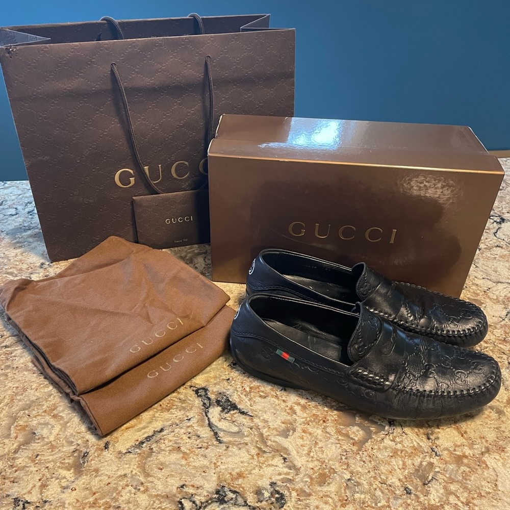 Gucci Monogram Loafers